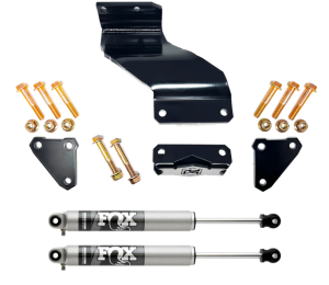 KRDSS14S | Kryptonite Death Grip Dual Steering Stabilizer Kit With Fox 2.0 Shocks For Ram 2500 / 3500 (2014-2026)