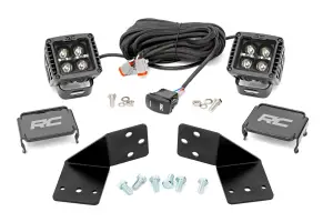 96112 | Rough Country Rear Mount LED Light Kit For CFMOTO UFORCE 1000 (2021-2025) | Black Series With Amber DRL