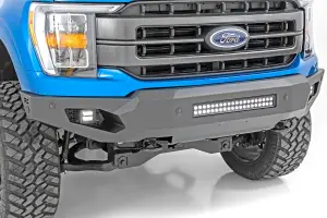 Rough Country - 10809A | Rough Country High Clearance Front Bumper With LED Lights And Skid Plate For Ford F-150 | 2021-2025 - Image 7