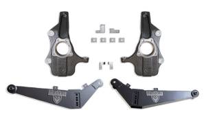 KS330824-AR | Maxtrac 2 Inch Front / 4 Inch Rear Lowering Kit (2021-2025 Suburban, Tahoe, Yukon | Airbag Front)