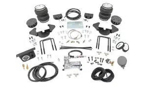 100113C | Rough Country Air Spring Kit For Chevy Silverado 1500 / GMC Sierra 1500 | 9-1/2 Inch - 10-1/2 Inch Rear Measurement Range, With Onboard Air Compressor