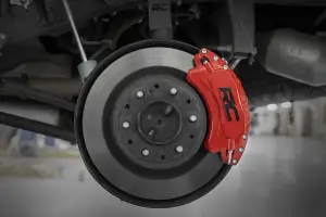 Rough Country - 71152 | Rough Country Caliper Covers For Toyota Tundra 2WD/4WD | Front and Rear, Red - Image 7