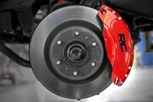 Rough Country - 71152 | Rough Country Caliper Covers For Toyota Tundra 2WD/4WD | Front and Rear, Red - Image 8