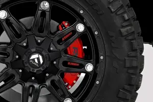Rough Country - 71152 | Rough Country Caliper Covers For Toyota Tundra 2WD/4WD | Front and Rear, Red - Image 10