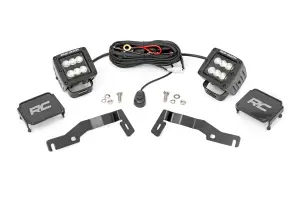 Rough Country - 72102 | Rough Country LED Light Kit Black Series w/ Flood Beam Toyota Tacoma 2WD/4WD (2024-2025) - Image 1