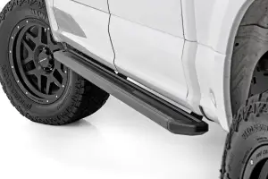 55005 | Rough Country Multi Color LED Running Boards For Ford F-150 / F-150 Lightning / F-250 Super Duty / F-350 Super Duty / Raptor | Crew Cab