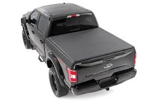 Rough Country - 41515650A | Rough Country Soft Tri-Fold Bed Cover For Ford F-150 Pickup | 6' 7" Bed - Image 2