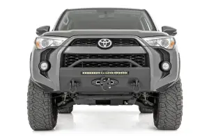 Rough Country - 10745 | Rough Country Front Bumper For Toyota 4Runner 2WD/4WD | Black Series Light With White DRL - Image 4