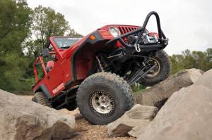 Rough Country - 65940 | Rough Country 6 Inch Lift Kit For Jeep Wrangler TJ 4WD | Long Arm, M1 Monotube Shocks - Image 2
