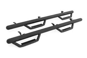 90764B | Rough Country Nerf Steps For Jeep Wrangler Unlimited 2WD/4WD | Wheel To Wheel, 4 Door