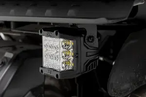 Rough Country - 93188 | Rough Country LED Light Kit For Polaris Xpedition ADV-5 | Under Bed Mount, 2 Inch Cube Lights, Black Series With Flood Beam - Image 4