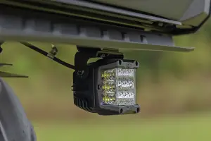 Rough Country - 93188 | Rough Country LED Light Kit For Polaris Xpedition ADV-5 | Under Bed Mount, 2 Inch Cube Lights, Black Series With Flood Beam - Image 9