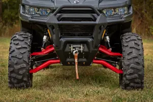 Rough Country - 97041RED | Rough Country Aluminum Control Arms For Can-Am Defender HD 5/ HD 8 / HD 9 / HD 10 | Red Finish, High Clearance With 2 Inch Forward Offset - Image 13