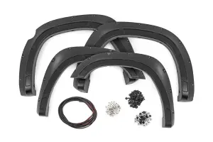 A-D319205-PR4 | Rough Country Defender Fender Flares For Ram 1500 2WD/4WD | Flame Red