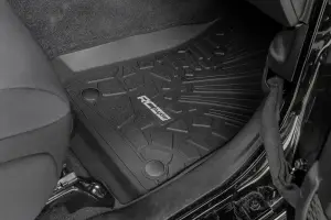 Rough Country - FF-6011_A | Rough Country Flex-Fit Floor Mats, 2 Door For Jeep Wrangler JL 4WD | Front Row - Image 2