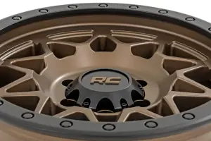 Rough Country - 78170912 | Rough Country 78 Series Wheel | Simulated Beadlock / Bronze With Black Lip / 17x8.5 / 6x5.5 / 0mm - Image 4