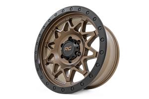 Rough Country - 78170917 | Rough Country 78 Series Wheel | Simulated Beadlock / Bronze With Black Lip / 17x8.5 / 6x135 / 0mm - Image 2