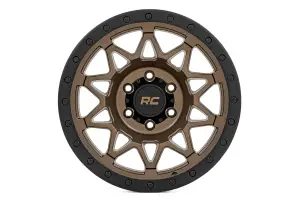 78170917 | Rough Country 78 Series Wheel | Simulated Beadlock / Bronze With Black Lip / 17x8.5 / 6x135 / 0mm