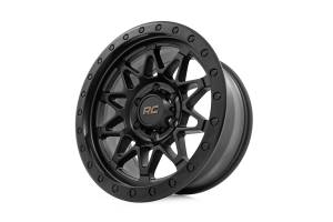 Rough Country - 78181218B | Rough Country 78 Series Wheel | Simulated Beadlock / Black / 18x9 / 5x5 / -12mm - Image 3