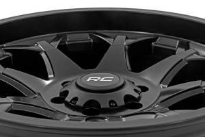 Rough Country - 80200912A | Rough Country 80 Series Wheel | One-Piece / Semi Gloss Black / 20x9 / 6x5.5 / 0mm - Image 5