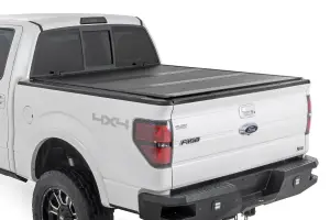 47214650B | Rough Country Hard Low Profile Bed Cover For Ford F150 2WD/4WD | 6'7" Bed