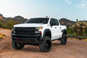 Rough Country - A-C12211-GNO | Rough Country Defender Fender Flares For Chevrolet Silverado 1500 2/4WD | Slate Gray - Image 4