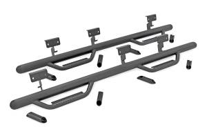 RCC9989QCB | Rough Country Cab Length Nerf Steps For Chevrolet Silverado / GMC Sierra 1500 2WD/4WD | Extended Cab, 6'7" Bed