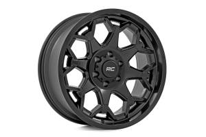 Rough Country - 80202413A | Rough Country 80 Series Wheel | One-Piece / Semi Gloss Black / 20x10 / 5x5 / -25mm - Image 2