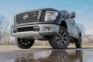 Rough Country - 83400RED | Rough Country 3 Inch Lift Kit For Nissan Titan 2WD/4WD | Red Finish Arm, No Struts, No Shocks - Image 7