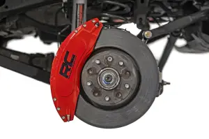 Rough Country - 71142_A | Rough Country Caliper Covers For Jeep Gladiator JT | Red, Front and Rear - Image 2