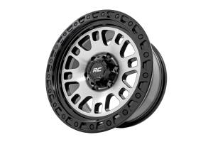 Rough Country - 82170912M | Rough Country 82 Series Wheel | One-Piece / Machined Semi Gloss Black / 17x9 / 6x5.5 / -12mm - Image 4