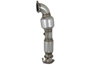 Afe - Advance Flow Engineering - 48-37001-1HC | AFE Power Twisted Steel Down Pipe 3 IN 304 Stainless Steel w/ Cat (2017-2019 Elantra L4-1.6L t) - Image 2