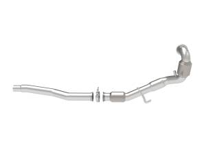 Afe - Advance Flow Engineering - 48-36411-1YC | AFE Power Twisted Steel Down Pipe 3 IN 304 Stainless Steel w/ Cat (2015-2019 Golf R L4-2.0L t) - Image 2