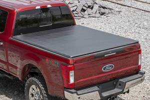 Rough Country - 41517650A | Rough Country Soft Tri-Fold Bed Cover For Ford F250 / F350 Super Duty 2WD/4WD | 6'10" Bed - Image 2