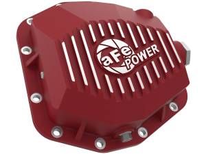 46-71190R | aFe Power Pro Series Rear Differential Cover Red w/ Machined Fins