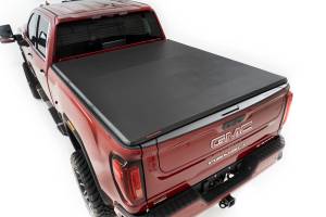 Rough Country - 41120690A | Rough Country Soft Tri-Fold Bed Cover For Chevrolet Silverado / GMC Sierra 2500 HD & 3500 HD | 6'9" Bed - Image 2