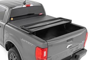 Rough Country - 41219500A | Rough Country Soft Tri-Fold Bed Cover Ford Ranger 2WD/4WD | 5' Bed - Image 4