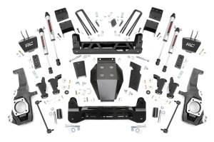 111070 | Rough Country 5 Inch Lift Kit Chevrolet Silverado / GMC Sierra 2500 HD & 3500 HD 4WD | With Factory Rear Overload Springs, V2 Monotube Shocks