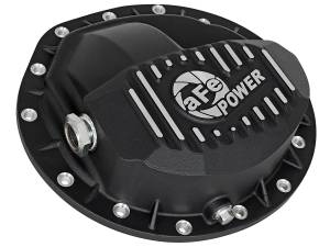 46-70042 | aFe Power Pro Series Front Differential Cover Black w/ Machined Fins