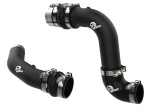 46-20734-B | AFE Power BladeRunner Aluminum Hot and Cold Charge Pipe Kit Black (2023-2025 F250, F350 Super Duty V8-6.7L td)
