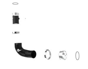 Afe - Advance Flow Engineering - 46-20698-B | AFE Power BladeRunner 2-1/2 IN Aluminum Hot Charge Pipe Black (2022-2023 Stinger L4-2.5L t) - Image 2