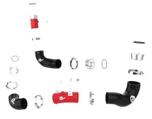 Afe - Advance Flow Engineering - 46-20694-R | AFE Power BladeRunner Aluminum Hot and Cold Charge Pipe Kit Red (2022-2023 Stinger L4-2.5L t) - Image 2