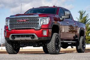 Rough Country - 110840 | Rough Country 5 Inch Lift Kit Chevrolet Silverado / GMC Sierra 2500 HD & 3500 HD 4WD | With Factory Rear Overload Springs, M1 Monotube Shocks - Image 4