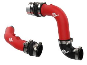 46-20684-R | AFE Power BladeRunner Aluminum Hot and Cold Charge Pipe Kit Red (2023-2025 F250, F350 Super Duty V8-6.7L (td) High Output)
