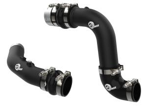 46-20684-B | AFE Power BladeRunner Aluminum Hot and Cold Charge Pipe Kit Black (2023-2025 F250, F350 Super Duty V8-6.7L (td) High Output)