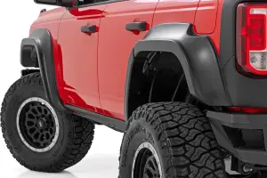 Rough Country - O-F12124-G4 | Rough Country Fender Flares For Ford Bronco 4WD | Azure Grey - Image 2