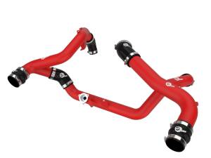 46-20654-R | AFE Power BladeRunner Aluminum Hot and Cold Charge Pipe Kit Red (2020-2021 Explorer ST V6-3.0L tt)