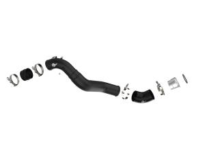 46-20519-B | AFE Power BladeRunner 3 IN to 3.5 IN Aluminum Cold Charge Pipe Black (2021-2025 F150, Raptor V6-3.5L tt)