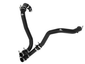 46-20518-B | AFE Power BladeRunner 2.5 IN Aluminum Hot Charge Pipe Black (2021-2025 F150, Raptor V6-3.5L tt)