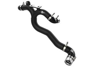 46-20508-B | AFE Power BladeRunner 2-1/2 IN to 2-3/4 IN Aluminum Hot Charge Pipe Black (2018-2023 Stinger V6-3.3L tt)